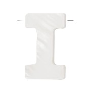 Perle lettre alphabet en nacre 10x3 mm - I x1|raw }}