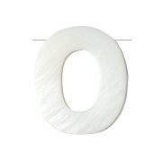 Perle lettre alphabet en nacre 10x8.5 mm - O x1|raw }}