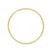 Anneau fermé diamanté 25 mm en Gold filled (or laminé)  x1