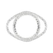 Intercalaire serti diamanté 14x10 mm cabochon 8 mm - Argent 925 x1|raw }}