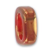 Poussoir en céramique 17x6 mm Gold Red x1