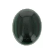 Cabochon ovale 10x8 mm en pierre gemme - Malachite x1