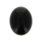 Cabochon ovale 10x8 mm - Onyx noir x1