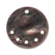 Sequin froissé intercalaire 15 mm cuivré vieilli x1