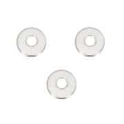 Perles rondelles Heishi - disques plats percés - 4 mm en Argent 925 x6|raw }}
