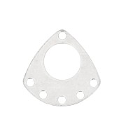 Intercalaire chandelier triangle évidé 14.5 mm avec 6 trous - Argent 925 x1|raw }}