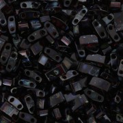 Miyuki Half Tila Beads 5x2.3x1.9mm HTL-4504 - Transparent Ruby Picasso x10g