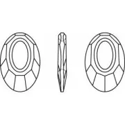 Pendentif Helios PureCrystal 6040 20 mm Crystal Silver Night x1