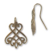 Crochets d'oreilles 28 mm bronze x2|raw }}
