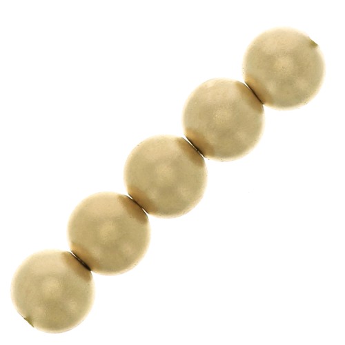 Perles rondes 4 mm - Gold filled satiné (or laminé) x10