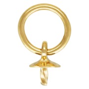 Attache pendentif pour perle semi-percée 4 - 6 mm anneau fermé - Gold filled (or laminé)   x1|raw }}