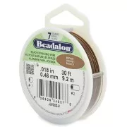 Fil Cablé 7 brins 0.46 mm - Beadalon - Bronze x9,2 m