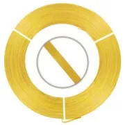 Fil Aluminium plat 5 mm Doré x10 m