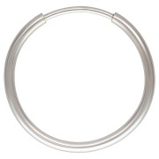 Créoles rondes 16 mm - Fil 1.2 mm - Argent 925 x2|raw }}