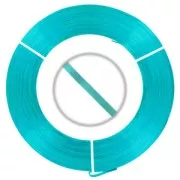 Fil Aluminium plat 3 mm Turquoise x10 m