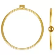 Bague fine serti pour cabochon 1088 2.2 mm - Taille 54 - Gold filled (or laminé)   x1