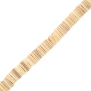 Perles rondelles Heishi nacre teintée 5 mm - Sable x62cm|raw }}