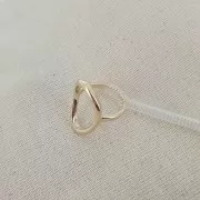 Réducteur de bague transparent 95x3 mm en plastique x1