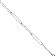 Chaîne maille Rectangle allongé 4 mm en Acier inoxydable 316L x1m