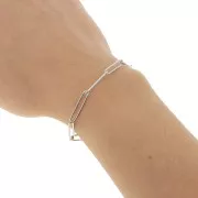 Chaîne maille Rectangle allongé 4 mm en Acier inoxydable 316L x1m