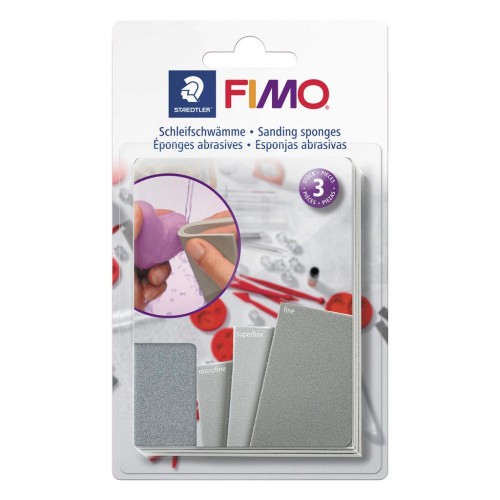 Set d'éponges abrasives x3