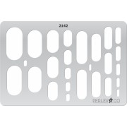 Gabarit rigide pour pâte polymère 152x100 mm Rectangles arrondis x1