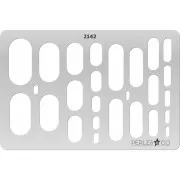 Gabarit rigide pour pâte polymère 152x100 mm Rectangles arrondis x1