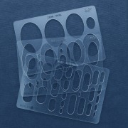 Gabarit rigide pour pâte polymère 152x100 mm Rectangles arrondis x1