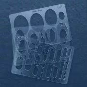 Gabarit rigide pour pâte polymère 152x100 mm Rectangles arrondis x1