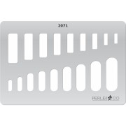 Gabarit rigide pour pâte polymère 152x100 mm motifs Rectangles x1