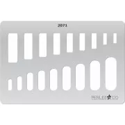 Gabarit rigide pour pâte polymère 152x100 mm motifs Rectangles x1