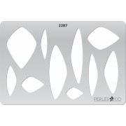 Gabarit rigide pour pâte polymère 152x100mm motifs Géométriques -x1|raw }}