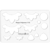 Gabarit rigide pour pâte polymère 152x100 mm Couronnes de fleurs x1