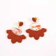 Gabarit rigide pour pâte polymère 152x100 mm Couronnes de fleurs x1