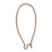 Boucles d'oreilles crochets dormeuses 46 mm cuivré vieilli x2|raw }}