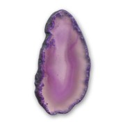 Pendentif tranche 60 mm Purple Agate|raw }}