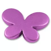 Papillon 20x28 mm Orchidée métallisé x1