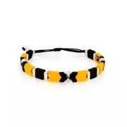 Perle en zamac chevron 6x8 mm - Placage Argent fin vieilli x1