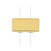 Perle en zamac forme rectangle 8x4 mm - Doré à l'or fin x1|raw }}