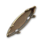Serti griffe navette PureCrystal 11x3 mm bronze x1|raw }}
