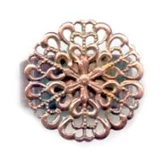 Bague estampe 19 mm cuivré vieilli