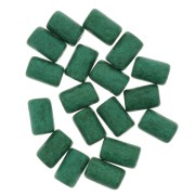 Perles tubes style Heishi en céramique 5x8 mm - Vert sapin mat x10|raw }}