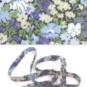 Biais en tissu Liberty - Thorpe - Bleu/Vert x1m|raw }}
