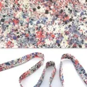 Biais en tissu Liberty - Melly - Rouge x1m