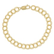 Bracelet maille Rombo double 6.8 mm en  Gold filled (or laminé)  x18 cm|raw }}
