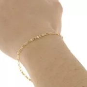 Chaîne maille Vénitienne rectangle 1.8 mm en Gold filled (or laminé)  x50cm