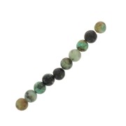 Perles rondes 3 mm pierre gemme - Turquoise Africaine - Jaspe x25|raw }}