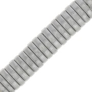 Perles rondelles Heishi - disque plat imitation Hématite 4x1 mm - Rhodié x20|raw }}