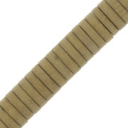 Perles rondelles Heishi - disque plat imitation Hématite 4x1mm - Golden mat x20|raw }}