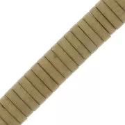 Perles rondelles Heishi - disque plat imitation Hématite 4x1mm - Golden mat x20